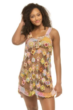 Vana Crochet Mini Dress