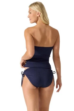 Tommy Bahama Cable Beach Tie Front Tankini Top -Farm Rio Swimwear Shop SS100358 Tankini Top Mare Navy Back