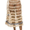 Star Crochet Midi Skirt -Farm Rio Swimwear Shop SS23CS19 Apparel Bottom Snow White Front