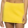 Abby Swim Skirt -Farm Rio Swimwear Shop SSB419LMN Apparel Bottom Lemon Front