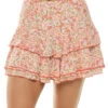 Alizee Mini Skirt -Farm Rio Swimwear Shop W4ZH23UBMJP Apparel Bottom Pink Mini Jonquille Front