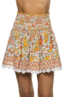 Galia Smocked Mini Skirt